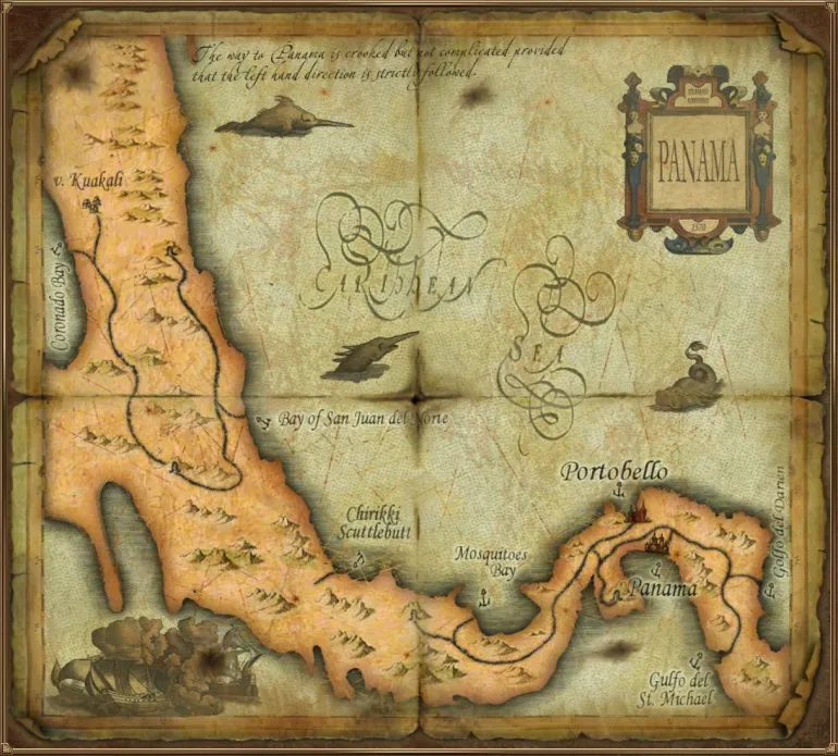 Portobello and Panama Colonies Map. Sea Dogs: To Each His Own — Trade and Secrets Portobello and Panama Colonies Map. Sea Dogs: To Each His Own — Trade and Secrets