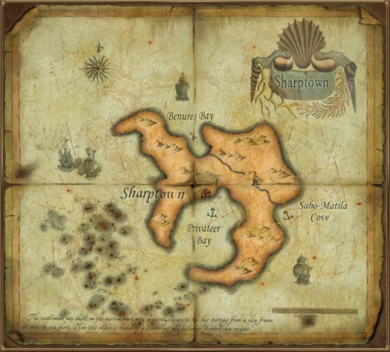Isla Tesoro Island Map. Sea Dogs: To Each His Own &mdash; Trade and secrets