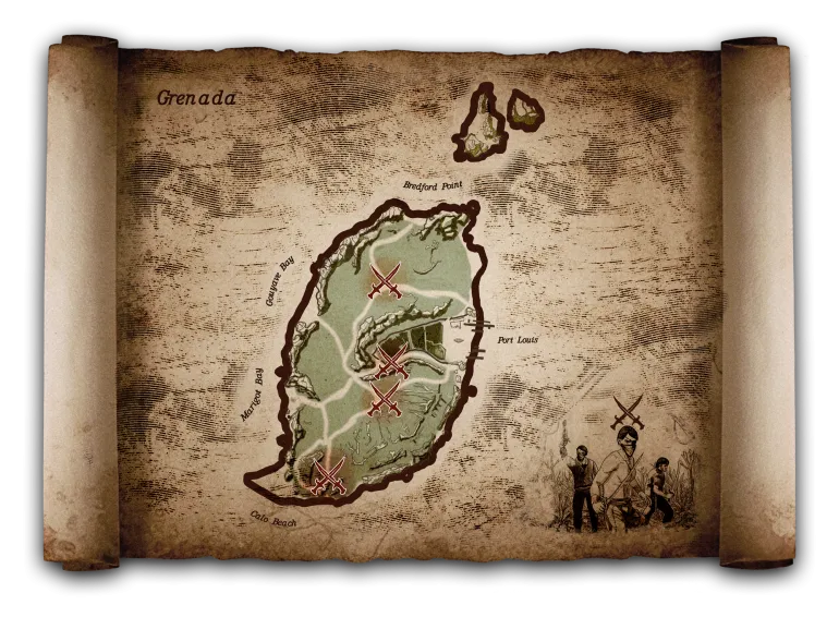 Гренада в Corsairs Legacy — карта острова, торгівля і поселення Гренада в Corsairs Legacy — карта острова, торгівля і поселення