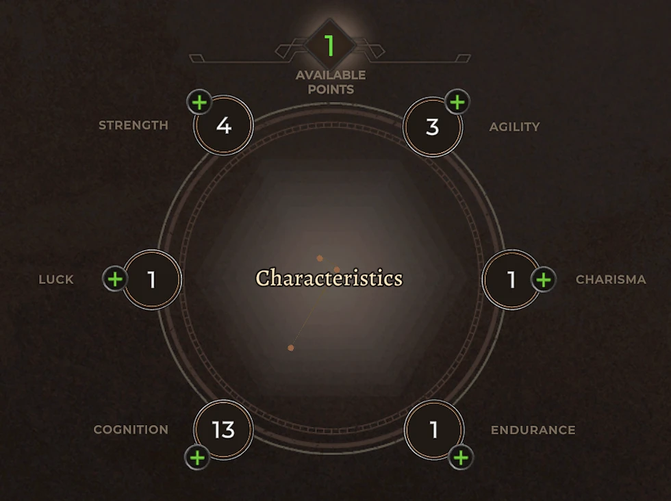 Character stats in Corsairs Legacy