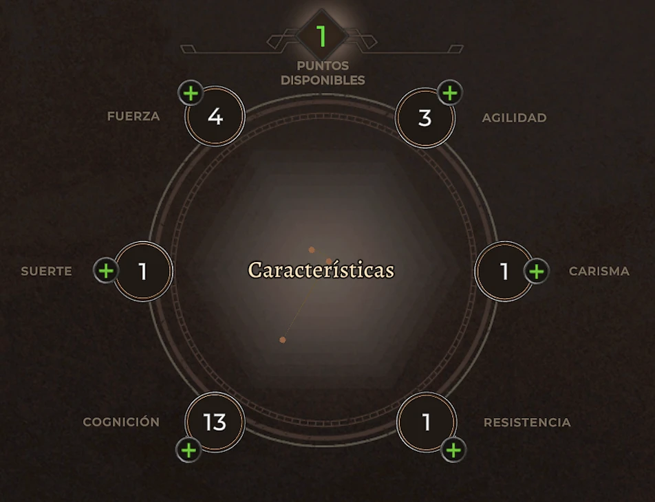 Caracter&iacute;sticas del personaje en Corsairs Legacy