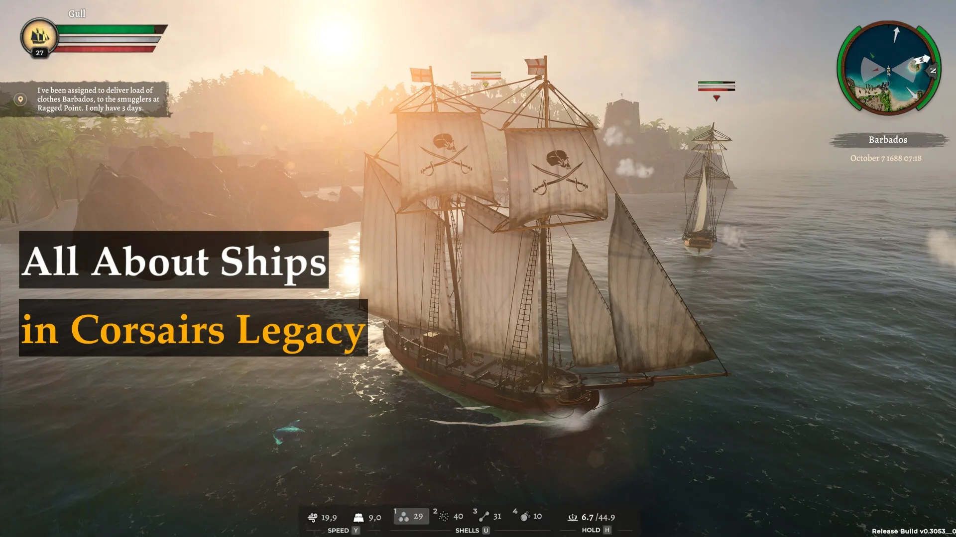 Ships in Corsairs Legacy: Progression, Types, Characteristics and Boarding