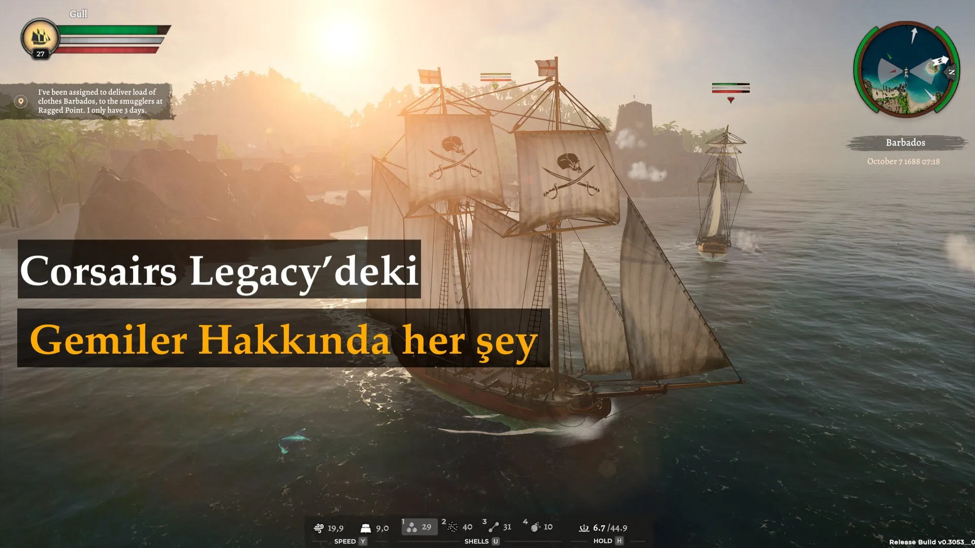 Corsairs Legacy'deki Gemiler: Gelişim, Türler, Özellikler ve Gemilere Binme