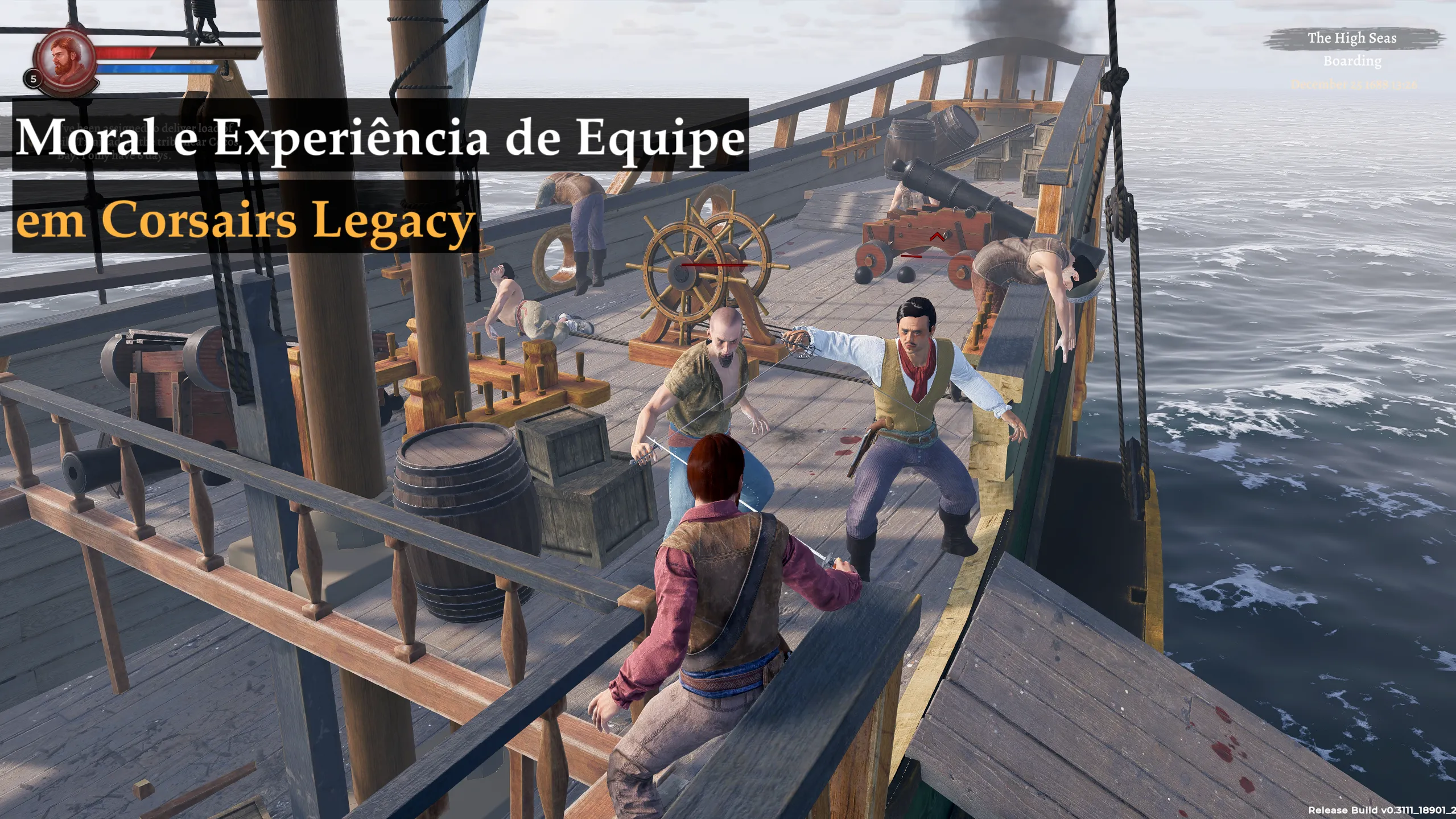 Moral e Experiência de Equipe em Corsairs Legacy