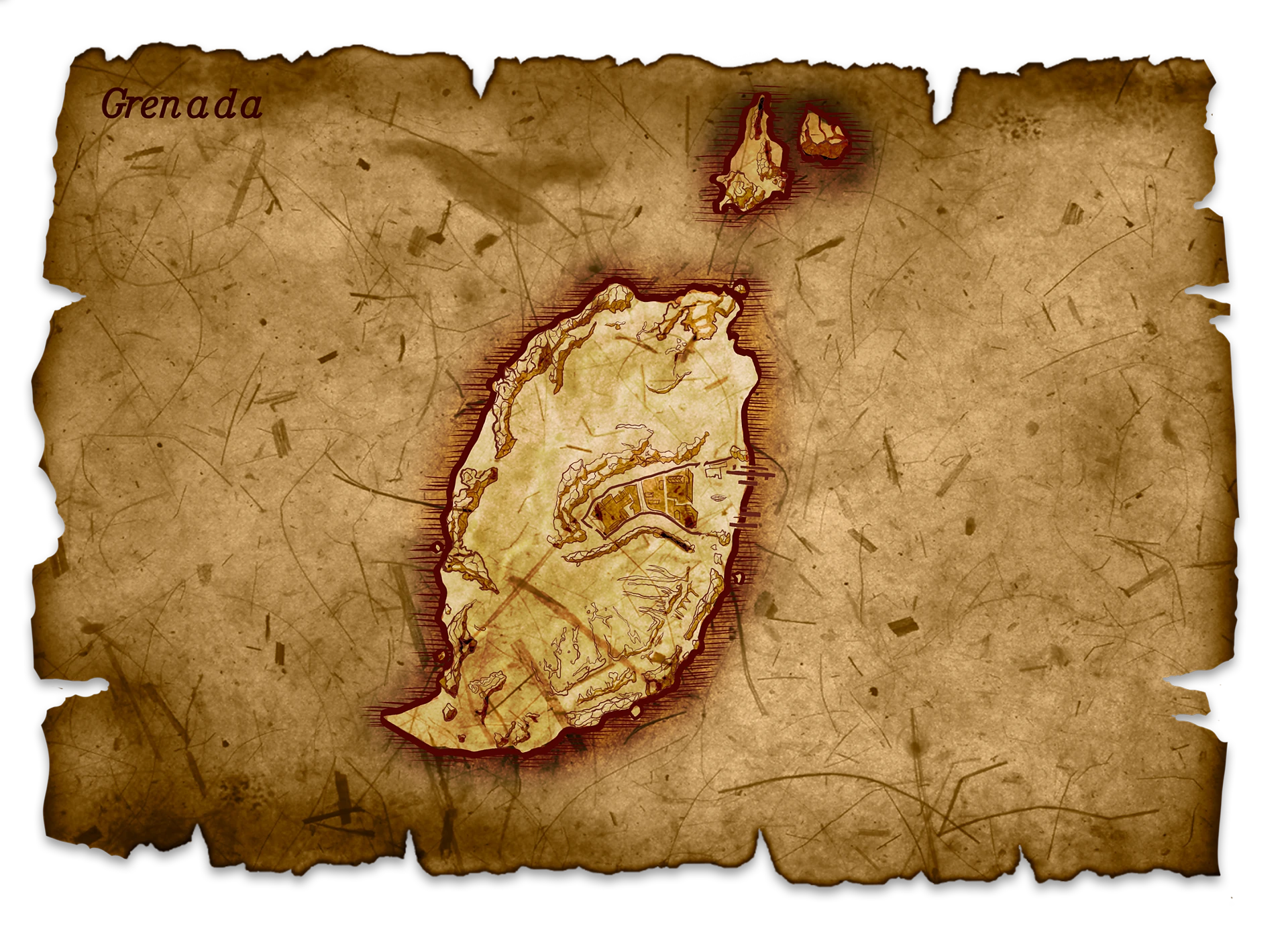 Inexacto Mapa de Granada en Corsairs Legacy