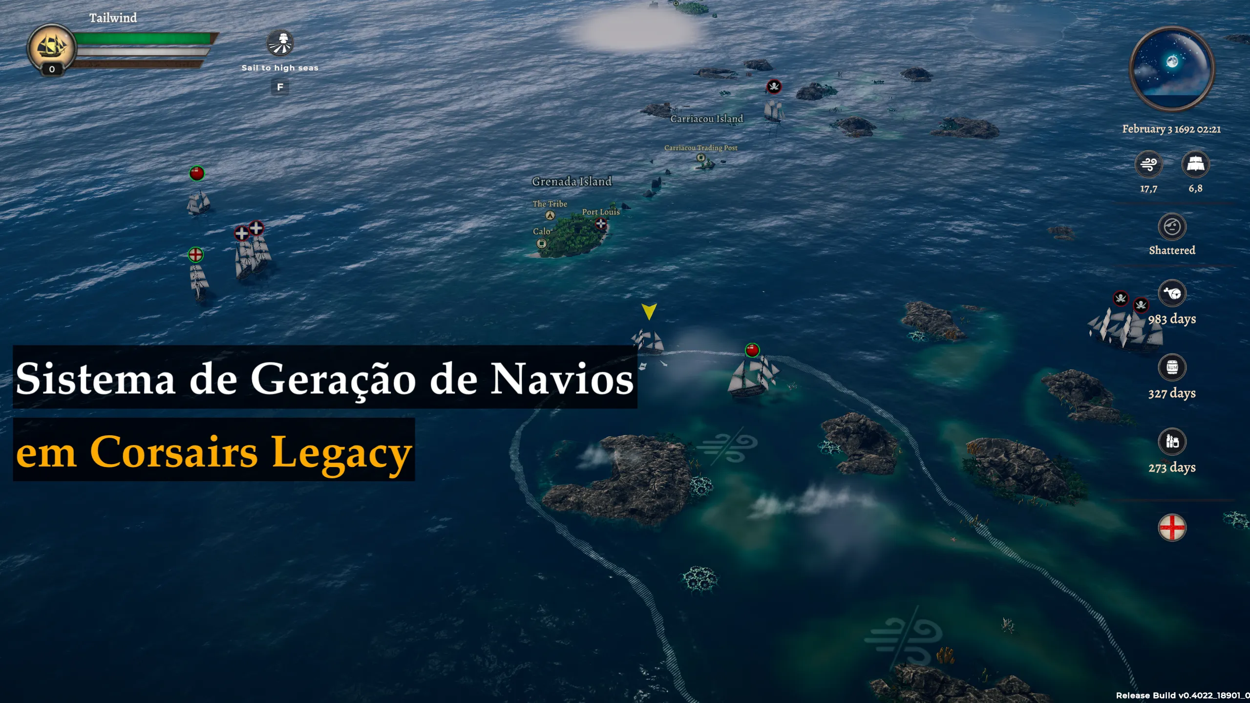 Sistema de Geração de Navios no Mapa Global de Corsairs Legacy Sistema de Geração de Navios no Mapa Global de Corsairs Legacy