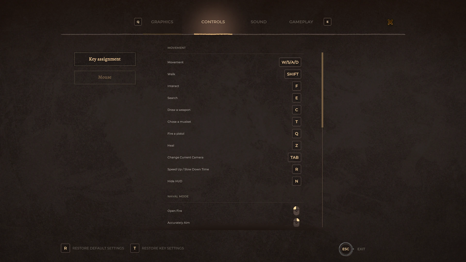 зміна розкладки керування та переназначення клавіш Corsairs Legacy зміна розкладки керування та переназначення клавіш Corsairs Legacy