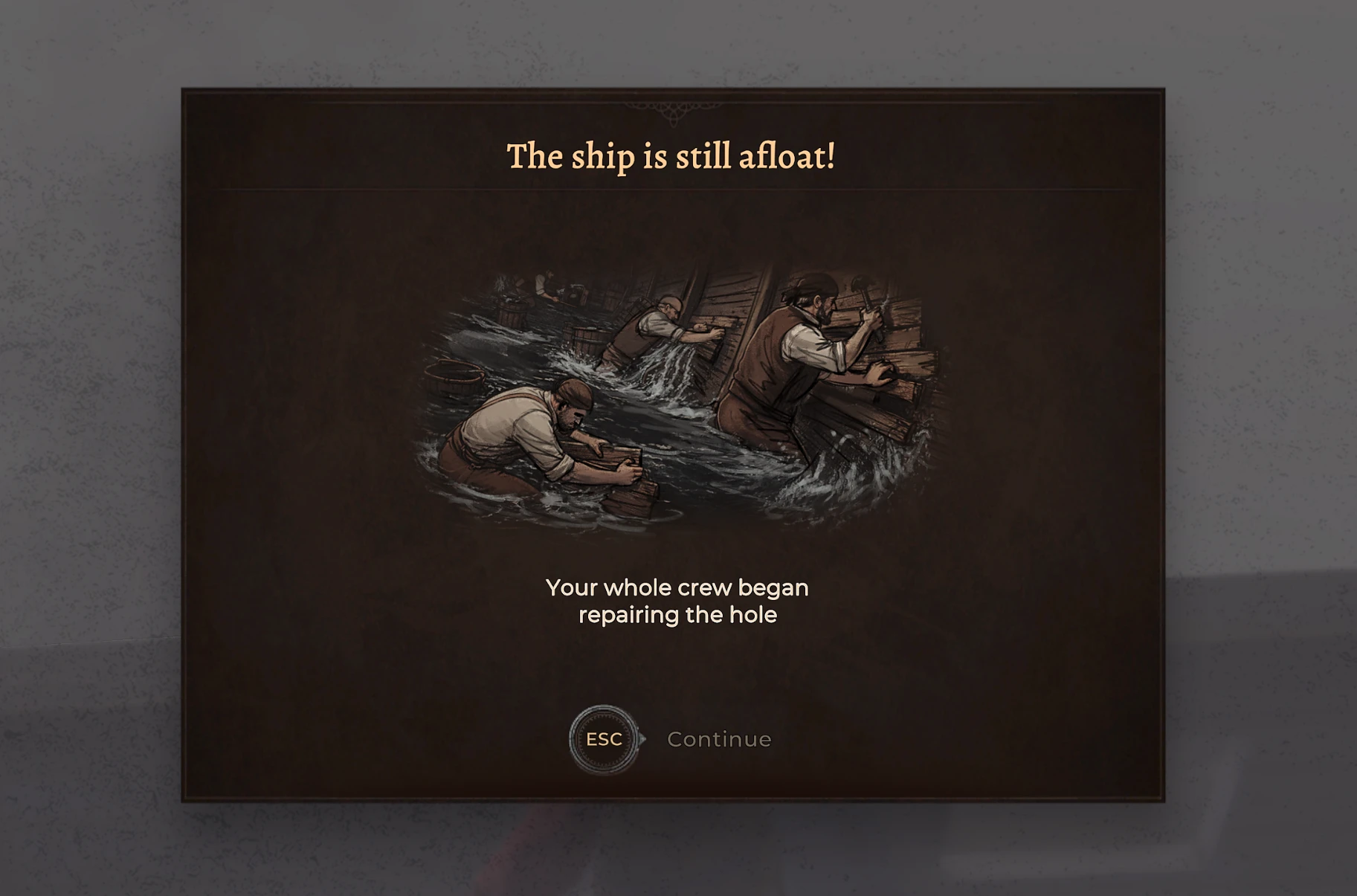 patching hull breach on ship Corsairs Legacy