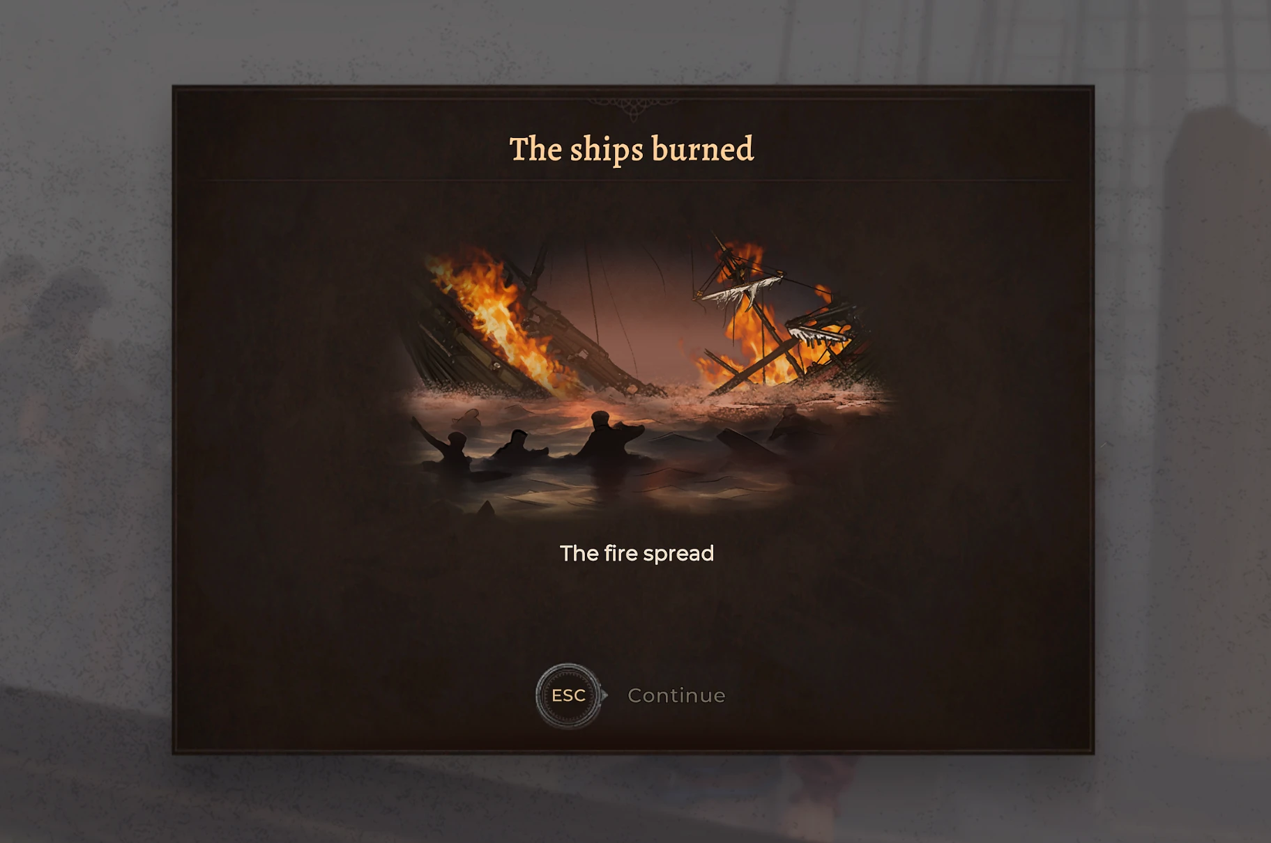 ships burned down Corsairs Legacy
