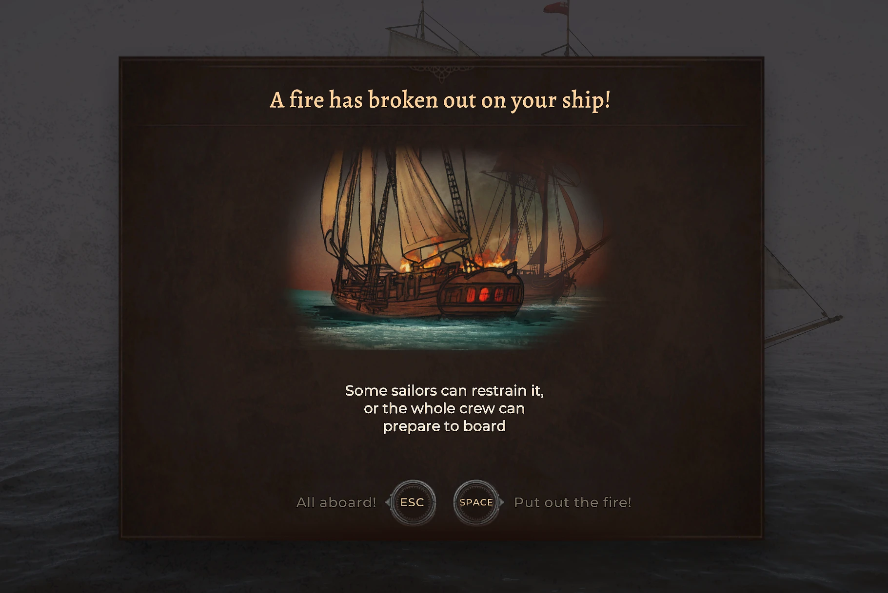 выбор во время пожара на корабле Corsairs Legacy выбор во время пожара на корабле Corsairs Legacy